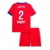 Camisa de Futebol Paris Saint-Germain Achraf Hakimi #2 Equipamento Alternativo Infantil 2025-26 Manga Curta (+ Calças curtas)